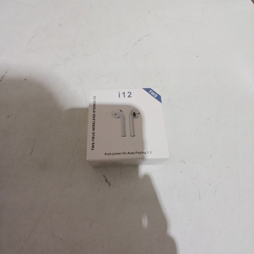 TWS TRUE WIRELESS BLUETOOTH AUTO PAIRING EARBUDS - WHITE (MODEL: I12) image 5