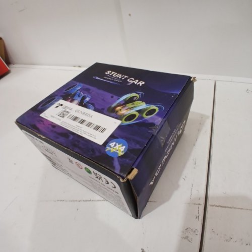 QUNREDA REMOTE CONTROL DOUBLE SIDED STUNT CAR - BLUE image 3