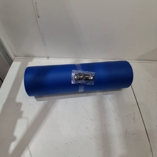 AMAZON BASICS EXTRA THICK EXERCISE YOGA MAT - 74" X 24" X 1/2" - BLUE image 2