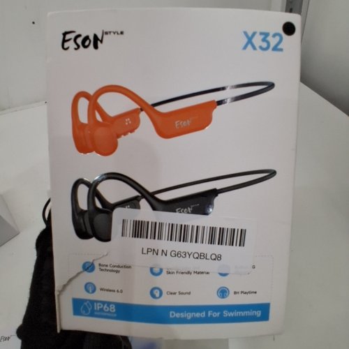 ESON BONE CONDUCTION SWIMMING HEADPHONES - IP68 - BLACK (MODEL: X32) image 2