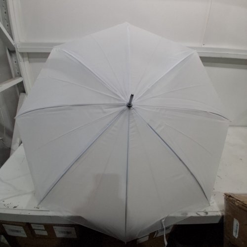 10PK ANDERSON UMBRELLA WEDDING UMBRELLAS, AUTOMATIC OPEN - 48" - WHITE (MODEL: 10X-UM48) image 3