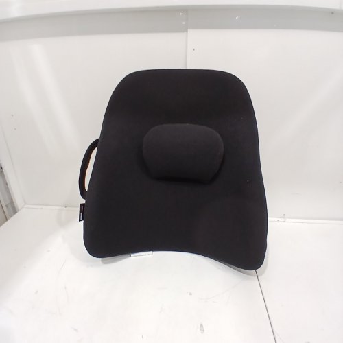 OBUSFORME PORTABLE WIDEBACK PADDED BACKREST SEAT CUSHION & LUMBAR SUPPORT PILLOW - 22" X 19" - BLACK (MODEL: WB-BLK-CBC) image 2