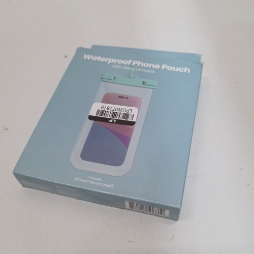 GEMS WATERPROOF PHONE POUCH WITH NECK LANYARD - FOR PHONES UP TO 7" - TEAL (MODEL: 080-17-9039) image 2