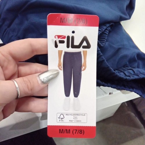 BOY'S FILA CARGO JOGGERS - MED (7/8) - NAVY BLUE (STYLE: 1313123) image 2