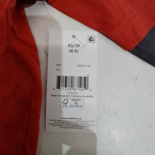 GEORGE BOY;S LONG SLEEVE FOOLER T-SHIRT - EXTRA SMALL - RED image 2
