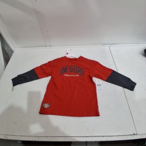 GEORGE BOY;S LONG SLEEVE FOOLER T-SHIRT - EXTRA SMALL - RED image 3