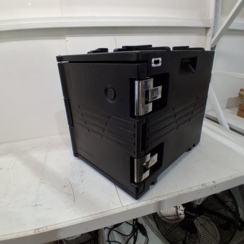 CAMMOO NON-ELECTRIC HOT BOX FOOD WARMER WITH WHEELS - 82QT, 25" X 18" X 22" - BLACK - (MODEL: NT82) image 4
