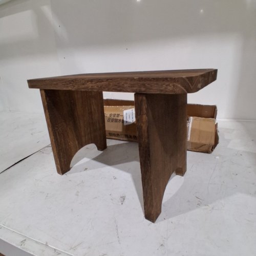 WOODEN SMALL STOOL - 15" X 10" - BROWN image 7