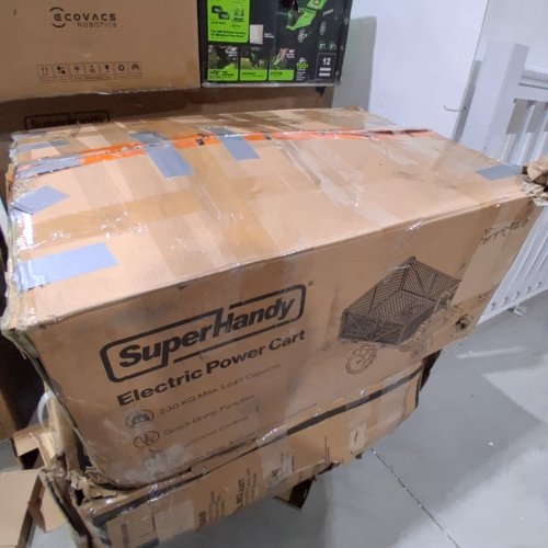 SUPERHANDY ELECTRIC WHEELBARROW UTILITY CART, -48V -500 LB - BLACK/ORANGE (MODEL:GCAO010) image 8