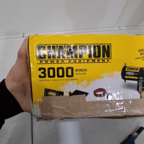 2PC CHAMPION POWER WINCH REMOTE AND ROLLER FAIRLEAD - FIT 13004 MODEL - BLACK/RED image 2