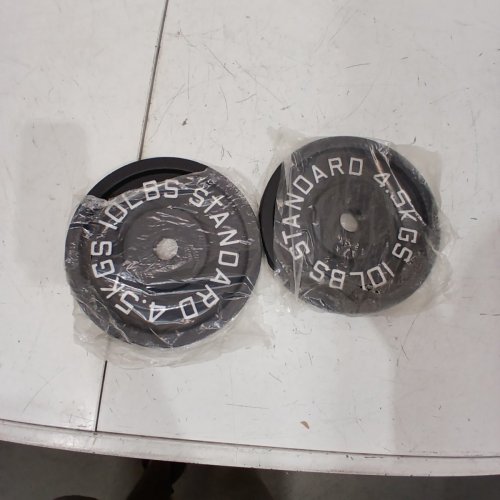 2PK MAGMA OLYMPIC CAST IRON 10LBS PLATES image 2