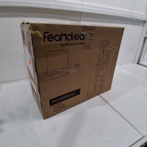 FEANDREA MULTI-LEVEL CAT TREE TOWER - 59.5" X 20.6" X 20.8" - SMOKEY GREY (MODEL: PCT192G01V1) image 5