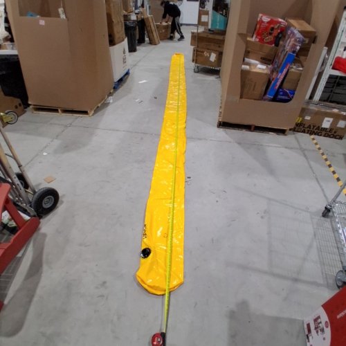 VEVOR FLOOD BARRIER HEIGHT SANDBAG ALTERNATIVE 24FT - YELLOW/BLACK (MODEL: F24FT20IN12IN10COVO) image 2