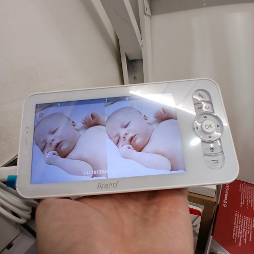 ARENTI 2MP WI-FI VIDEO BABY MONITOR KIT - 5" HD 720P - WHITE (MODEL: ALNANNY B2 -2CAM) image 2