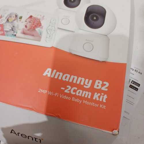 ARENTI 2MP WI-FI VIDEO BABY MONITOR KIT - 5" HD 720P - WHITE (MODEL: ALNANNY B2 -2CAM) image 3