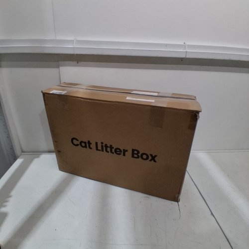 STAINLESS STEEL CAT LITTER BOX - 24" X 16" - 36L - WHITE image 4