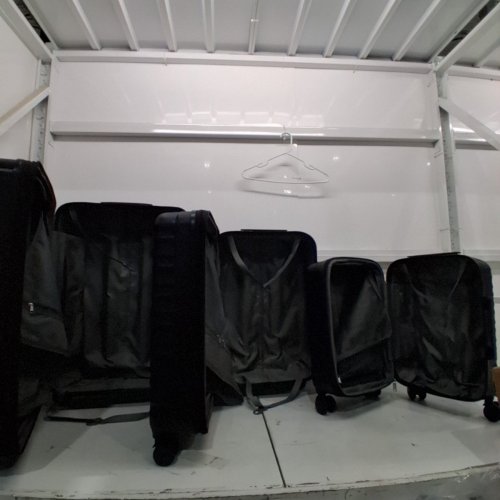 3PC AMAZONBASICS HARDSIDE LUGGAGE SPINNER SET (SMALL 20" , MEDIUM 24" , LARGE 28") - BLACK image 3