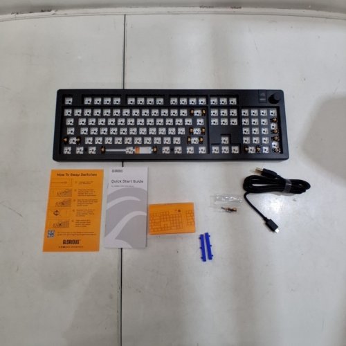 GLORIOUS GAMING GMMK 3 PRO - 100% BAREBONES CUSTOM MECHANICAL GAMING KEYBOARD KIT WITH KNOB WITH MODULAR GASKET SYSTEM - HOTSWAPPABLE MX - ALUMINUM SWITCH PLATE - BLACK (MODEL: GMMK3 PRO) image 7