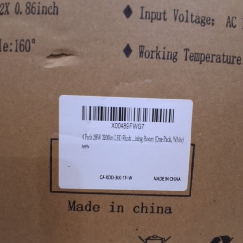 MODERN LED FLUSH MOUNT CEILING LIGHT - 12" - 3200LM - 28W - WHITE (MODEL: CA-XDD-300-1P-W) image 4