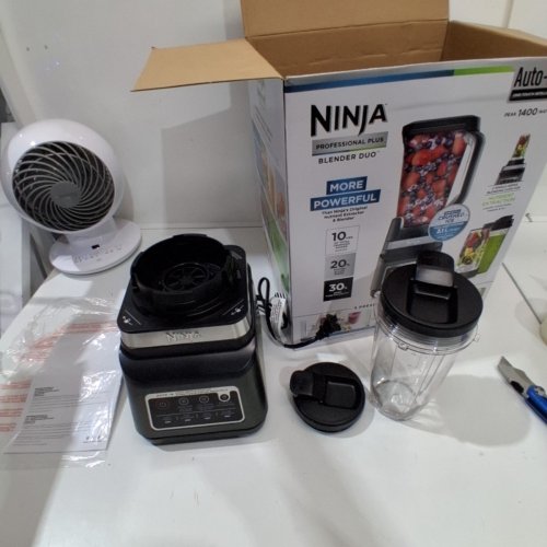 NINJA NUTRI NINJA DUO BLENDER WITH AUTO-IQ - 72OZ BLENDER JUG/24OZ SMOOTHIE CUP - BLACK (MODEL#: BL641C) image 3