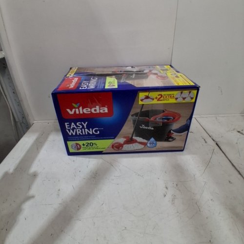 VILEDA EASY WRING RINSE CLEAN SPIN MOP AND BUCKET SYSTEM - 22" TO 36" - BLACK/RED/BLUE - (MODEL: 168467) image 5