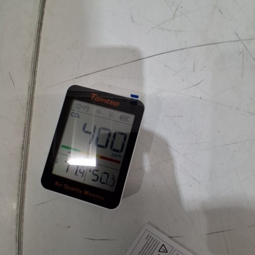 TEMTOP PORTABLE INDOOR AIR QUALITY MONITOR - WHITE/BLACK image 2