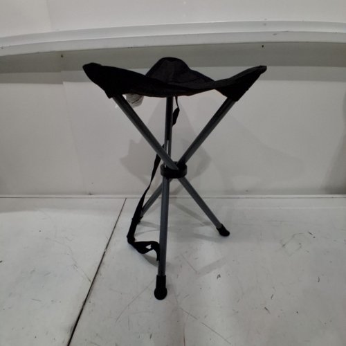 AMAZON BASICS COLLAPSIBLE CAMPING STOOL - 225LBS CAP - 15.2" X 15.2" X 19.5" - BLACK (MODEL: ‎AMZ-U300) image 2