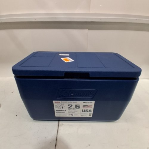COLEMAN CHILLER TRAVEL COOLER WITH HANDLES - 48QT - BLUE image 3