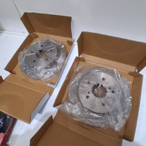 2PK TRANSIT WAREHOUSE REAR DISC BRAKE ROTOR ASSEMBLY SET - FOR SUZUKI SX4 2007-2013 - SILVER (MODEL: 8-980610) image 4