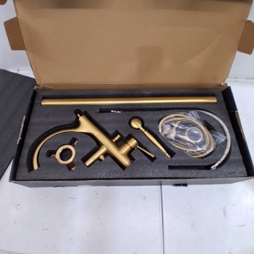 WINTAP FREESTANDING TUB FILLER FAUCET SET - BRUSHED GOLD (MODEL: WT-902) image 3
