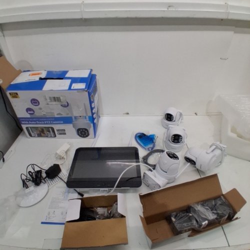 ZHXINSD OUTDOOR DUAL LENS WIRELESS PTZ SECURITY CAMERA SYSTEM WITH 12.5" MONITOR - FULL HD image 3