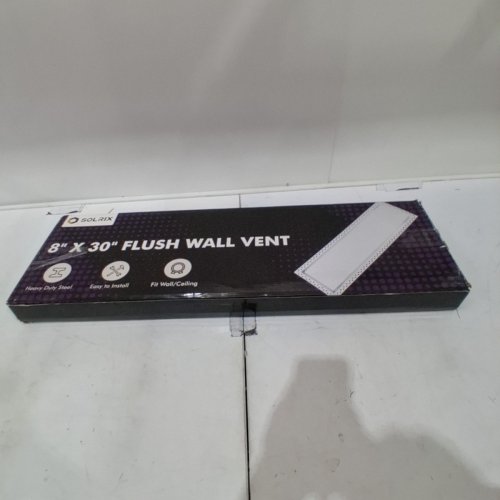 SOLRIX FLUSH WALL AIR VENT COVERS - 8" X 30" - WHITE (MODEL: ‎SOLRIX-2) image 3