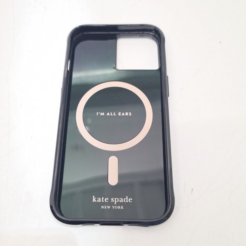 KATE SPADE PROTECTIVE PHONE CASE WITH MAGSAFE FOR IPHONE 13/14/15 - BLACK/WHITE POLKA DOTTED image 4