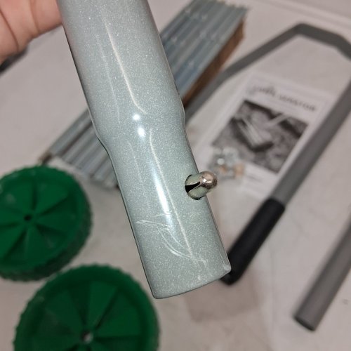 COLWELT SPIKE LAWN AERATOR, HEAVY DUTY ROLLING LAWN AERATOR - 49" - GREEN / SILVER image 4
