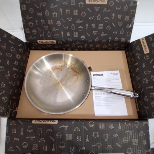 TRAMONTINA TRI-PLY CLAD FRY PAN- 12"- (MODEL:80116/028DS) image 2