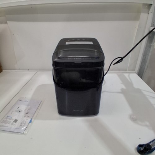 GOVEELIFE SMART COUNTERTOP ICE MAKER MACHINE WITH WI-FI VOICE CONTROLS - MAKES 26LBS IN 24HRS - COMPATIBLE WITH ALEXA AND GOOGLE ASSISTANT - BLACK (MODEL: H717D) image 4
