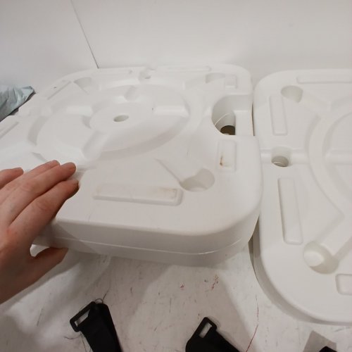 2PC HEAVY DUTY PLASTIC POOL LADDER WEIGHTS - WHITE image 4