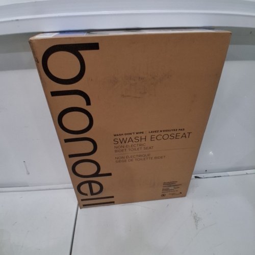 BRONDELL SWASH ECOSEAT NON-ELECTRIC SLOW-CLOSE BIDET TOILET SEAT - ELONGATED - WHITE (MODEL: CANS101 EW) image 4
