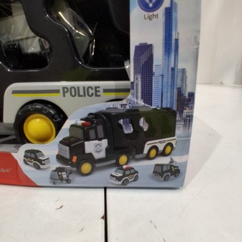 5PC POLICE TRUCK TOY SET - BLACK/WHITE/YELLOW (MODEL: 661-28F) image 3