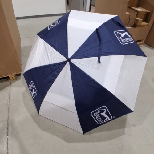 PGA TOUR GOLF UMBRELLA - NAVY / WHITE (STYLE: AVASD042) image 4