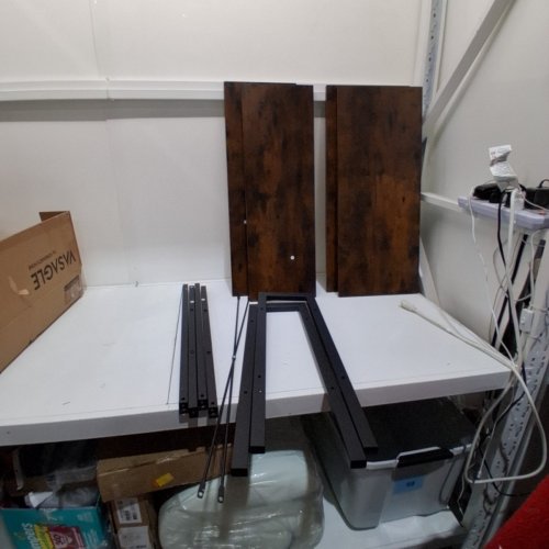 VASAGLE 4-TIER LADDER SHELF - 13.6" X 31.5" X 54.1" - RUSTIC BROWN/BLACK - (MODEL:ULLS144B01) image 3