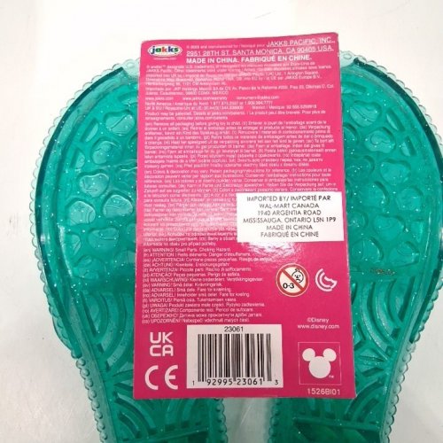 GIRL'S DISNEY PRINCESS ARIEL SHOES - 3+ - TEAL/SILVER image 3