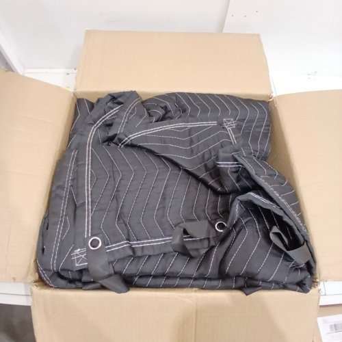 GROMMETED SOUND DAMPENING BLANKET - 96"X 80" - BLACK (MODEL: YB066) image 2