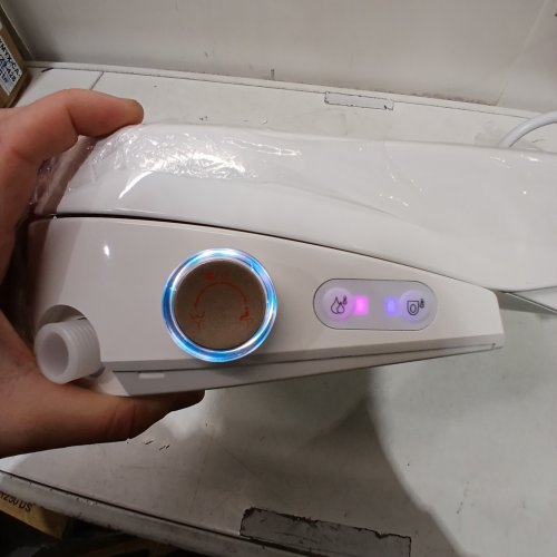 LXLU BIDET TOILET SEAT WITH SLOW CLOSE LID, HEAT, AND REMOTE - OVAL - WHITE (MODEL: RF001) image 2
