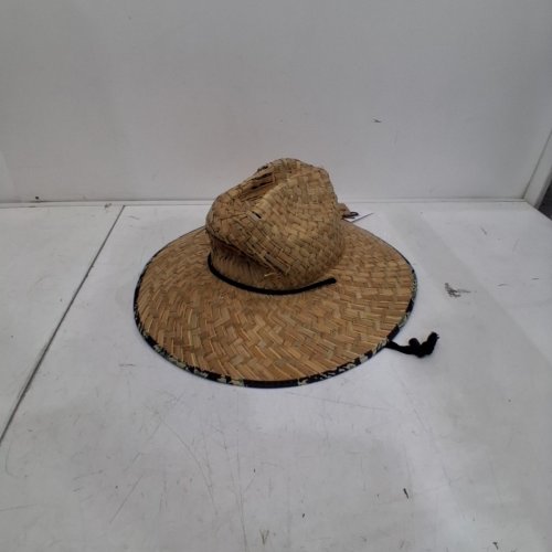 MEN'S QUIKSILVER WIDE BRIM OUTDOOR SUN PROTECTION LIFEGUARD STRAW SUN HAT - XXL - BROWN (STYLE: QSM15HA153) image 2