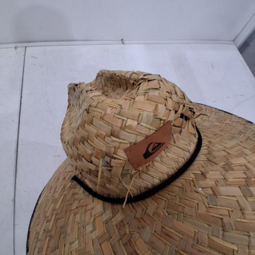 MEN'S QUIKSILVER WIDE BRIM OUTDOOR SUN PROTECTION LIFEGUARD STRAW SUN HAT - XXL - BROWN (STYLE: QSM15HA153) image 3