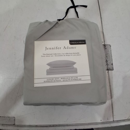 4PC JENNIFER ADAMS HOME THE ETERNAL COLLECTION SHEET SET - TWIN - GREY (MODEL: 1322769) image 2
