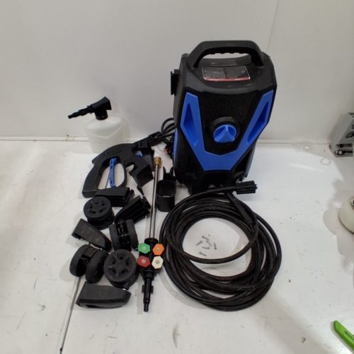 ELECTRIC HIGH PRESSURE WASHER WITH WHEELS - 1500W - BLUE/BLACK (MODEL: HWT12P) image 4