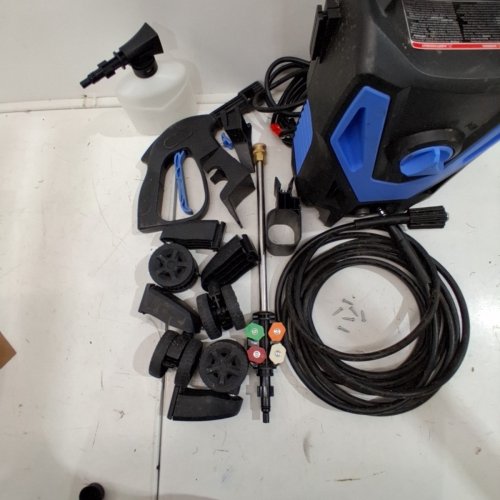 ELECTRIC HIGH PRESSURE WASHER WITH WHEELS - 1500W - BLUE/BLACK (MODEL: HWT12P) image 5