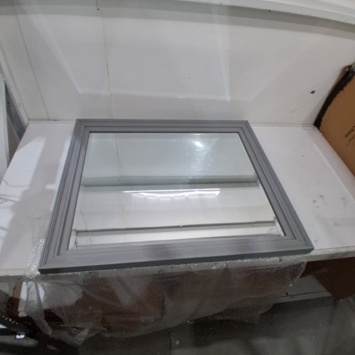 MCS INDUSTRIES FRAMED WALL MIRROR - 28.66" X 34.66" - GREY (STYLE: EZRA) image 3